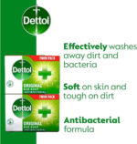 Dettol Soap Original Antibacterial Bar - 3 Twin Pack, 6 x 100g Antibacterial Hand & Body Soap Bar – Disinfects and Kills 99.99% of Germs, Ideal for Handwashing and Cleansing - Image 12