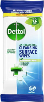 Dettol Antibacterial Multi Surface Cleaning Wipes 72s
