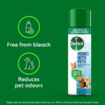 Dettol Homes With Pets Disinfectant Spray, Multipack Of 6 X 300ml, Total 1.8L, Cat Urine Odour Remover, Dog Spray, Pet Odour Eliminator, Dog Disinfectant, Antibacterial, Grooming, Dogs - Image 8