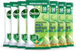 Dettol Antibacterial Multi Surface Cleaning Wipes, Crisp Pear, 350 Wipes (50 x 7pck) Plant-Based, Disinfectant, Biodegradable, Kills 99.9 Percent of Germs