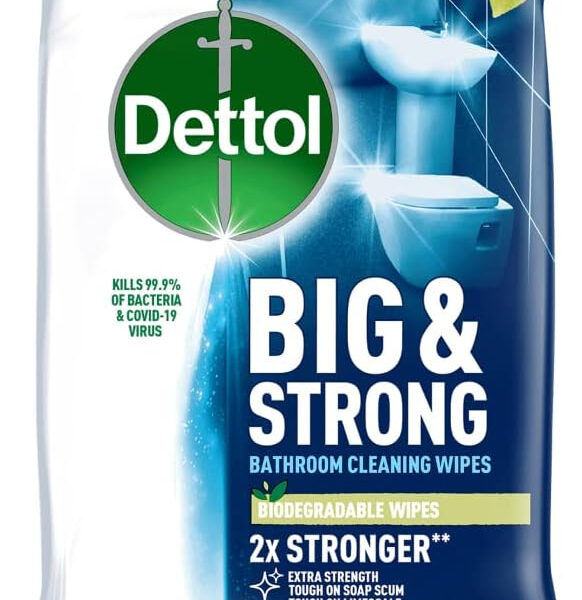 Dettol Big & Strong Limescale Bathroom Cleaning Wipes 25s