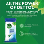Dettol Anti-Bacterial Biodegradable Large Surface Wipes 110ea - Image 3