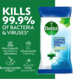 Dettol Anti-Bacterial Biodegradable Large Surface Wipes 110ea - Image 4