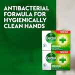 Dettol Soap Original Antibacterial Bar - 4 Twin Pack, 8 x 100g Antibacterial Hand & Body Soap Bar – Disinfects and Kills 99.99% of Germs, Ideal for Handwashing and Cleansing - Image 4