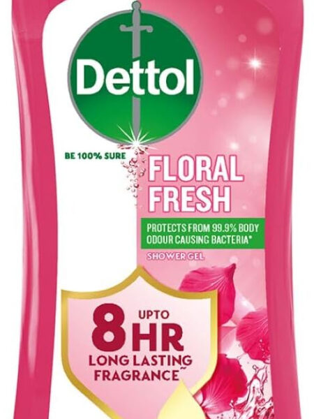 Dettol Body Wash and Shower Gel, Floral Fresh Fragrance, 250ml