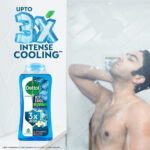 Dettol Icy Cool Body Wash, 250ml, Menthol and Eucalyptus Fragrance, 12h Odour Protection - Image 3