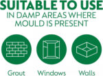 Dettol, Mould Remover, 4.5L (750ml x6) Bathroom Cleaner, Contains Bleach, Limescale Remover, Antibacterial Spray, Disinfectant, Combats Mildew, No Scrubbing needed - Image 8
