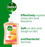 Dettol Moisture Anti Hand Wash Soap Dispensing Pump, 250 ml, Grapefruit, 1 Count - Image 4