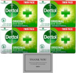 Dettol Soap Original Antibacterial Bar - 2 Twin Pack, 4 x 100g Antibacterial Hand & Body Soap Bar – Disinfects and Kills 99.99% of Germs, Ideal for Handwashing and Cleansing - Image 6