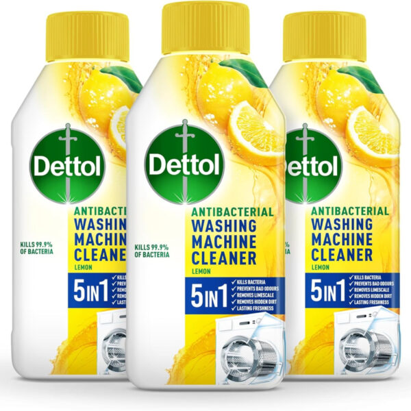 Dettol Lemon Breeze Washing Machine Cleaner, 250 ml, Pack of 3