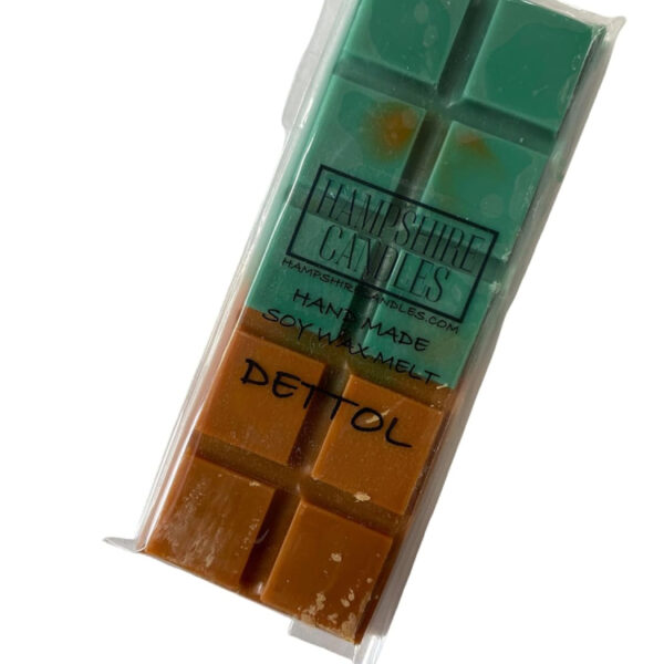 Dettol Wax Melts | Highly Scented | Natural Soy Wax | Handmade Snap Bar (1 Bar)