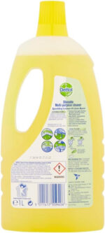 Dettol and Fresh Multi Purpose Cleaner Lemon and Lime - 1 Litre - Pack of 3 - Image 4