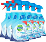 Dettol Power and Pure Bathroom Cleaner Spray 1 Litre, Pack of 6