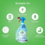 Dettol Power and Pure Bathroom Cleaner Spray 1 Litre, Pack of 6 - Image 6