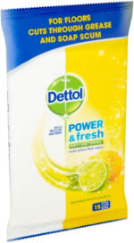 Dettol Power Fresh Floor Wipes, Citrus, 45 Wipes, Pack of 3 x 15 - Image 4