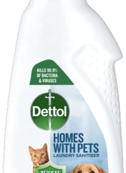 Dettol Antibacterial Laundry Sanitiser, Eliminates Odours, Fresh Breeze Scent, 750 ml - Ideal For Pet Owners, Hygienic Wash, First Aid Box Essential