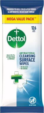 Dettol Antibacterial Disinfectant Surface Cleaning Wipes, 126 Count, Pack Of 3 - Perfect Addition To First Aid Kits, Hygienic And Convenient For Home Or Office Use - Image 13