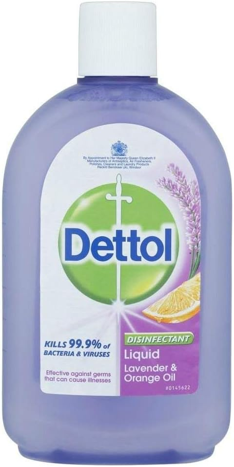 Dettol Disinfectant Liquid Lavender & Orange Oil (500ml) - Pack of 2