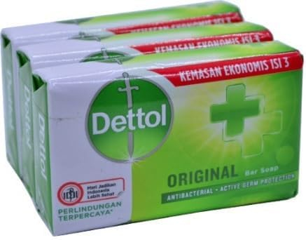 Dettol original antibacterial bar soap 6 x 60g