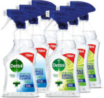 Dettol Antibacterial Disinfectant Surface Cleaner | Original + Mint and Lime Fragrance | Pack of 6 | 6 x 750ml | Total of 4.5L