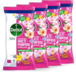 Dettol Flower Power Antibacterial Multipurpose Biodegradable Cleaning Wipes | Peony & Rose Fragrance | Limited Edition | 50s (Pack of 4)