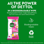 Dettol Flower Power Antibacterial Multipurpose Biodegradable Cleaning Wipes | Peony & Rose Fragrance | Limited Edition | 50s (Pack of 4) - Image 8