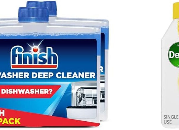 Finish Dishwasher + Dettol Washing Machine Cleaning Bundle