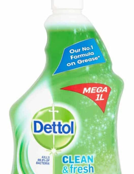 Dettol Power & Fresh Multi-Purpose Cleaner Spray 1L Refreshing Green Apple Scent
