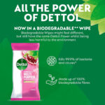 Dettol Biodegradable Multi Surface Cleaning Wipes, Pomegranate, 50 Wipes - Image 9