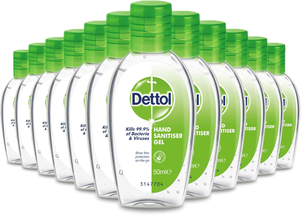 Dettol - Hand Sanitiser Gel - 50ml (Anti-bacterial 12 Pack)