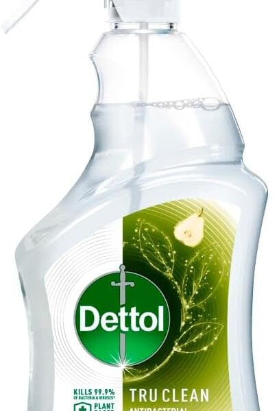 Dettol Antibacterial Tru Clean Spray Cleanser, Multi-Surface, Crisp Pear, 750ml Pack of 3