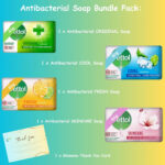 Antibacterial Soap Bundle with 4 Pack Soap Bars (Original, Skincare, Cool and Fresh) 60g each and Glameno Thank You Card - Image 6