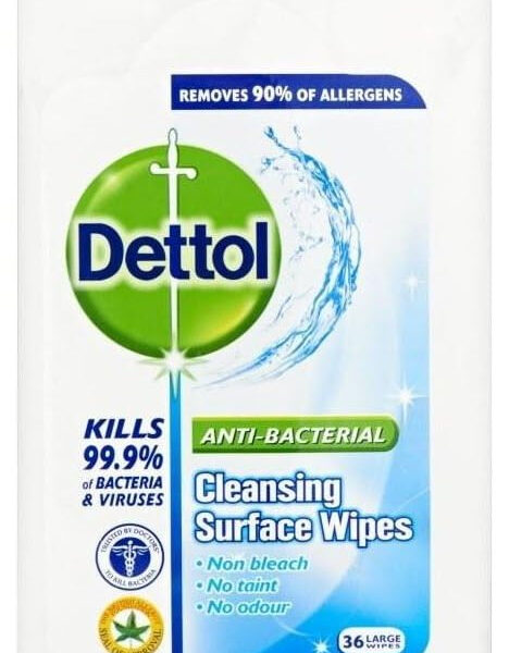 Dettol Antibacterial Surface Cleaning Wipes (Pack of 32)
