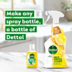 Dettol Cleaner Spray Refill, Citrus, Multipack of 6 X 50ml, Total 300ml, Makes 750ml Per Refill, Kitchen Spray Cleaner, Kills 99.99% of Germs, Antibacterial, Disinfectant, Household Cleaners - Image 7