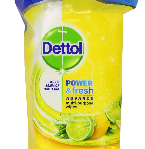 Dettol Power And Fresh Multi-Purpose Wipes, 378 Wipes, Pack Of 3 X 126