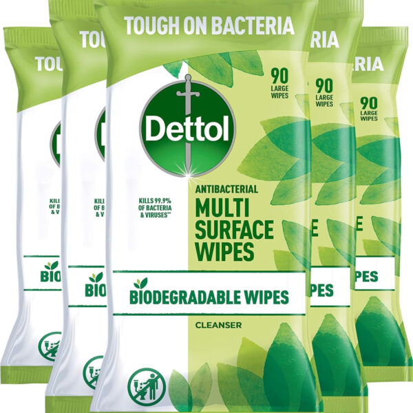 Dettol Bio Wipes (Original 5 Pack)