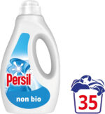 Persil Non Bio Laundry Washing Liquid Detergent outstanding stain removal in quick & cold washes tough on stains, gentle next to sensitive skin 35 washes (945 ml) - Image 2
