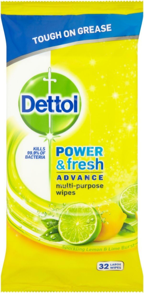 Dettol Antibacterial Surface Cleaning Wipe, 32 Wipes