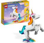 LEGO Creator 3in1 Magical Unicorn Toy - Animal Figure Transforms into a Seahorse or Peacock - Creative Gift for 7+ Year Old Girls & Boys - 31140