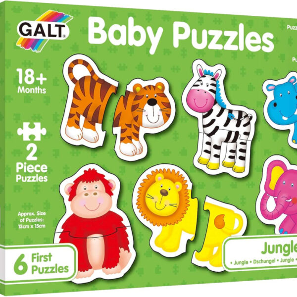 Galt Toys, Baby Puzzles - Jungle, Jigsaw Puzzles for Kids, Ages 18 Months Plus