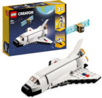 LEGO 31134 Creator 3 in 1 Space Shuttle Toy to Astronaut Figure to Spaceship, Building Toys for Kids, Boys, Girls Aged 6 and up, Creative Gift Idea