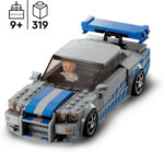 LEGO Speed Champions 2 Fast 2 Furious Nissan Skyline GT-R (R34) Set, Race Car Toy Model Building Kit for 9 Plus Year Old Boys & Girls, with Racer Minifigure, Collectible Gift for Kids 76917 - Image 2