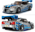 LEGO Speed Champions 2 Fast 2 Furious Nissan Skyline GT-R (R34) Set, Race Car Toy Model Building Kit for 9 Plus Year Old Boys & Girls, with Racer Minifigure, Collectible Gift for Kids 76917 - Image 3