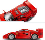LEGO Speed Champions Ferrari F40 Supercar Buildable Vehicle, Toy Model Car for 9 Plus Year Old Boys and Girls, with Driver Minifigure, Kids' Bedroom Decoration, Gift Idea 76934 - Image 4