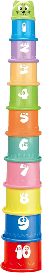 Ram© Baby Kids 11 Piece Stacking Cups Stackers Pre-school Learning Toy Stacking Tower Pyramid - Image 5