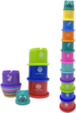 Ram© Baby Kids 11 Piece Stacking Cups Stackers Pre-school Learning Toy Stacking Tower Pyramid - Image 6