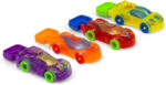 HGL Mini Racing Cars, Colourful Toy Vehicle Set with Purple, Orange, Red, Yellow Design, 4 Pack, Boys and Girls Ages 3+ - Image 2