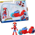 SPIDEY AND HIS AMAZING FRIENDS Marvel, Spidey Action Figure, Toy Motorcycle, Toys for 3-Year-Old Boys and Girls and Up, Red, Blue - Image 7