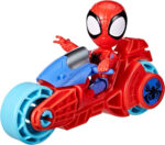 SPIDEY AND HIS AMAZING FRIENDS Marvel, Spidey Action Figure, Toy Motorcycle, Toys for 3-Year-Old Boys and Girls and Up, Red, Blue - Image 8