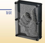 Large Metal Pin Art Toy – 3D Sculpture Creative Desk Toy & Sensory Gadget for Kids & Adults | Retro Office Decor, Fun Stocking Filler Gift or Secret Santa Gift, 18cm x 14cm - Image 4